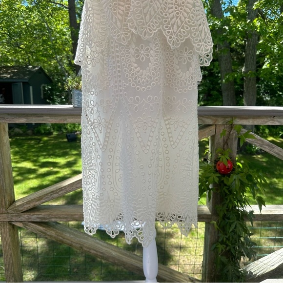Likely Abegreen Eyelet White Dress Sold at Revolve Size 8 - Picture 4 of 12